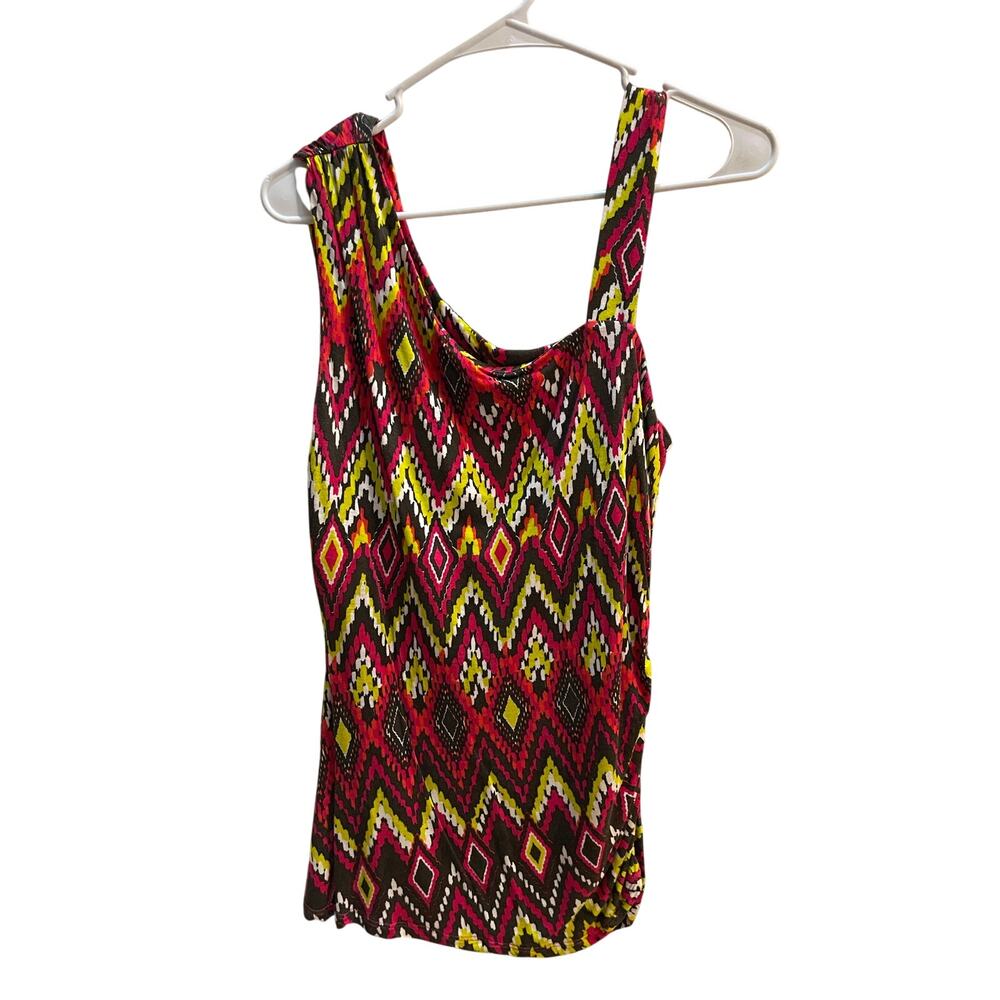 Women’s multicolor Festival off shoulder tank top from INC